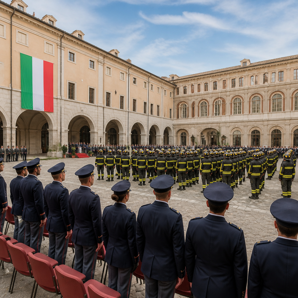 Roma, giuramento per gli allievi vigili del fuoco del 102° corso